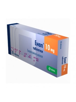 Enap H 10 mg. / 25 mg. 20 tablets